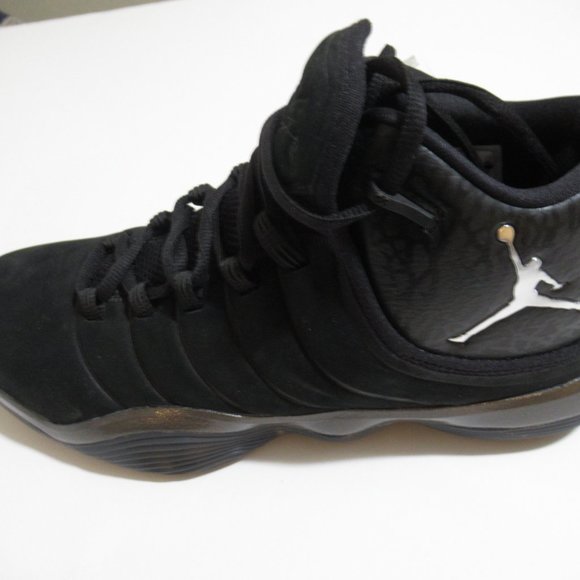 Nike Air Jordan Super.Fly 2017 Flight Black/Chrome Sneakers Men’s Size 10, NEW - Picture 3 of 10